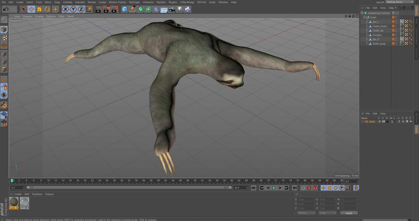 Sloth 3D model