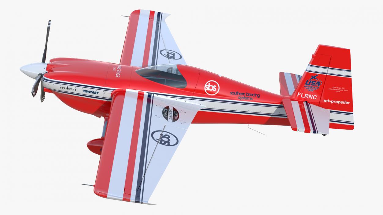 3D model Aerobatic Aircraft Zivko Edge 540 Rigged