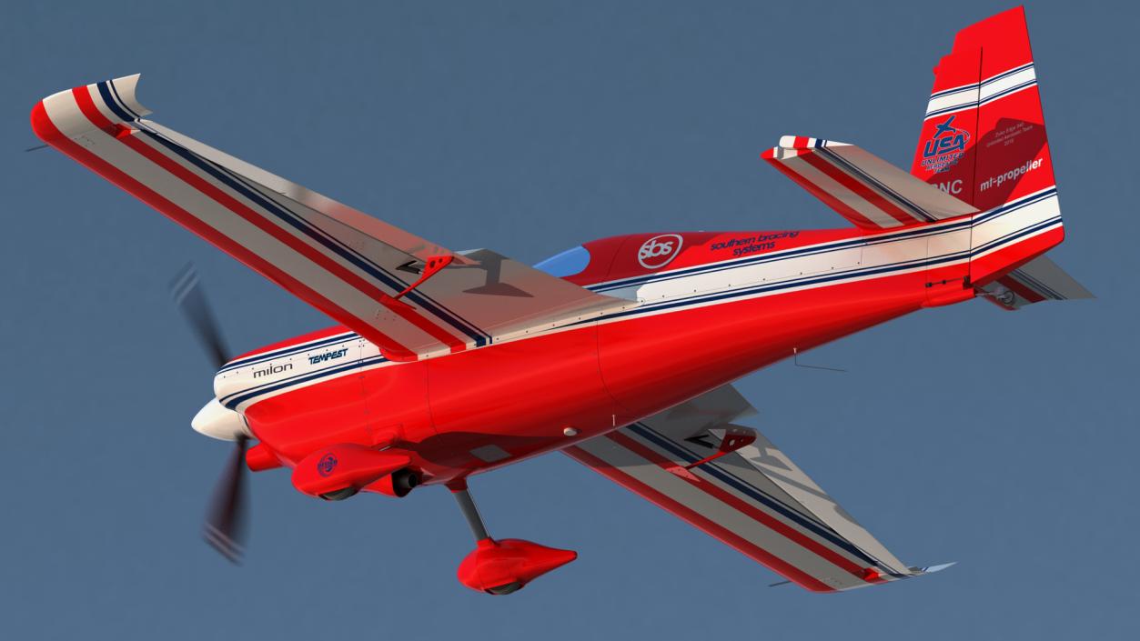 3D model Aerobatic Aircraft Zivko Edge 540 Rigged