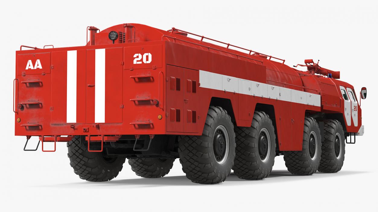 MAZ AA 60 Airport Fire Fighting Vehicle 3D model