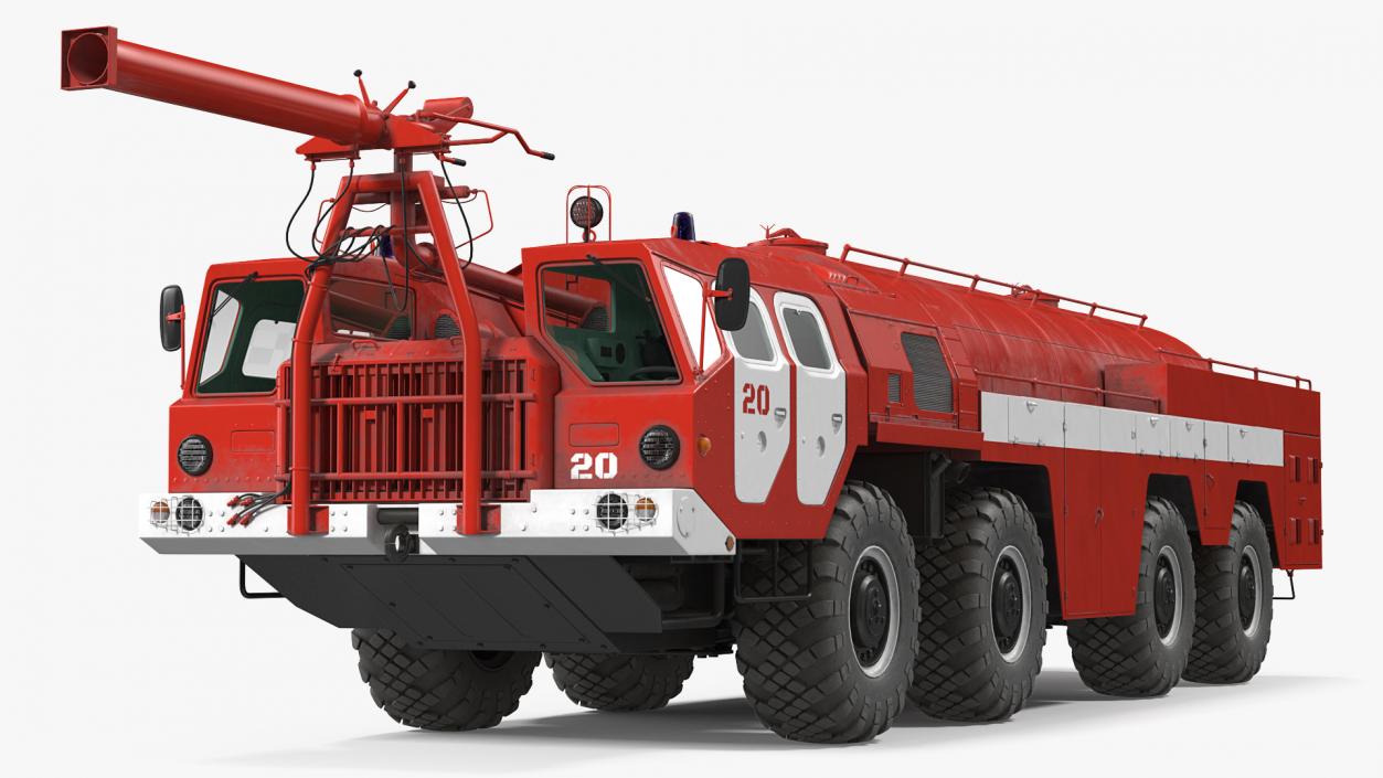 MAZ AA 60 Airport Fire Fighting Vehicle 3D model