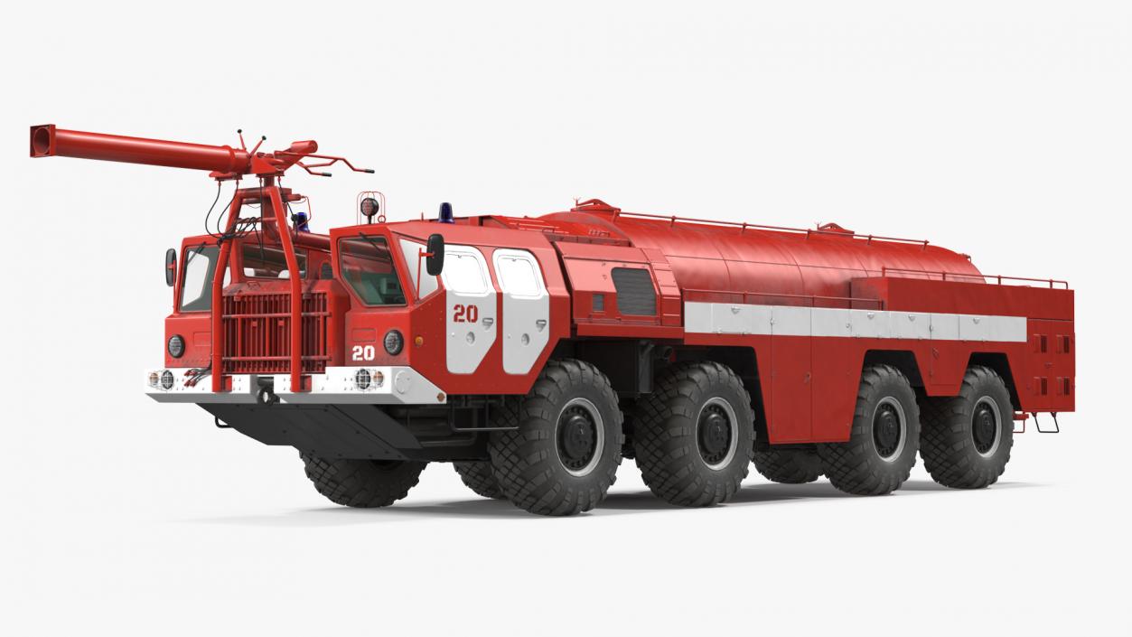 MAZ AA 60 Airport Fire Fighting Vehicle 3D model