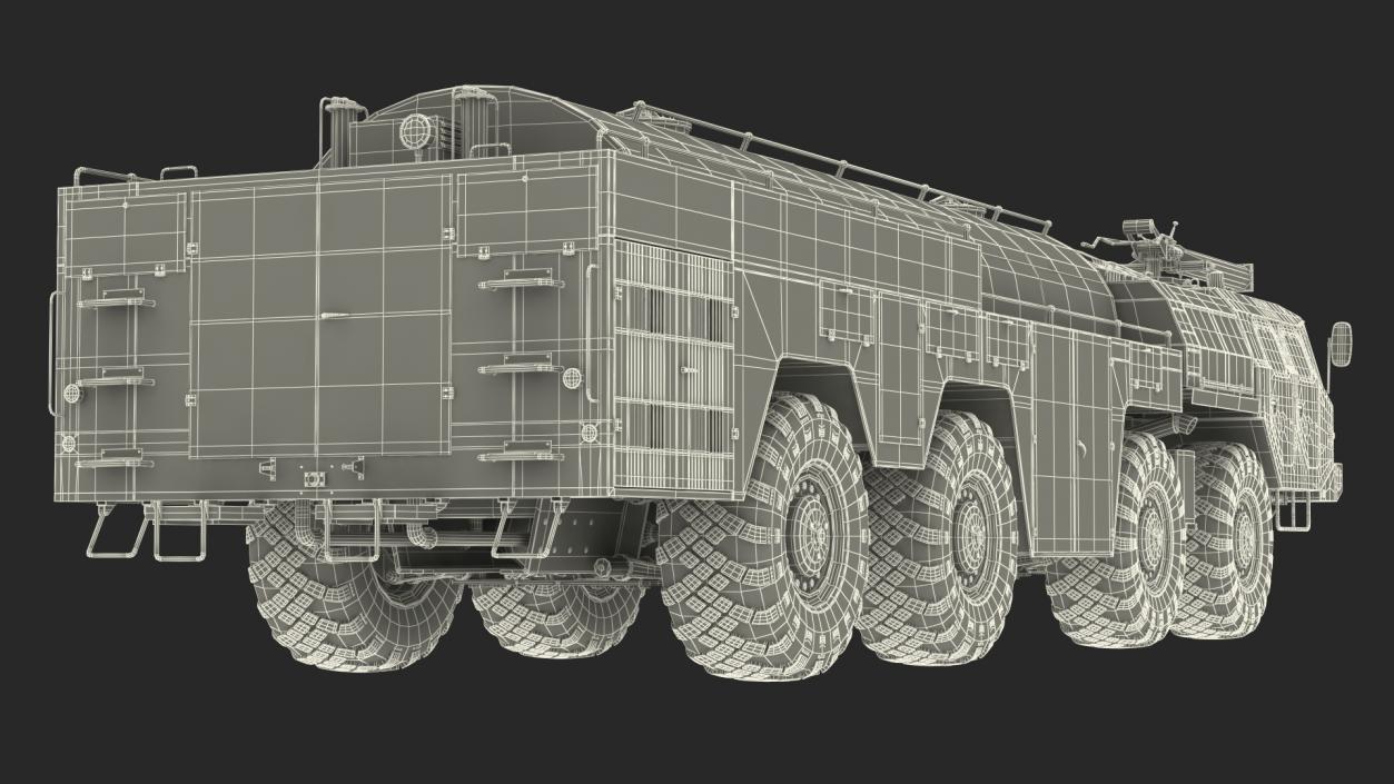 MAZ AA 60 Airport Fire Fighting Vehicle 3D model