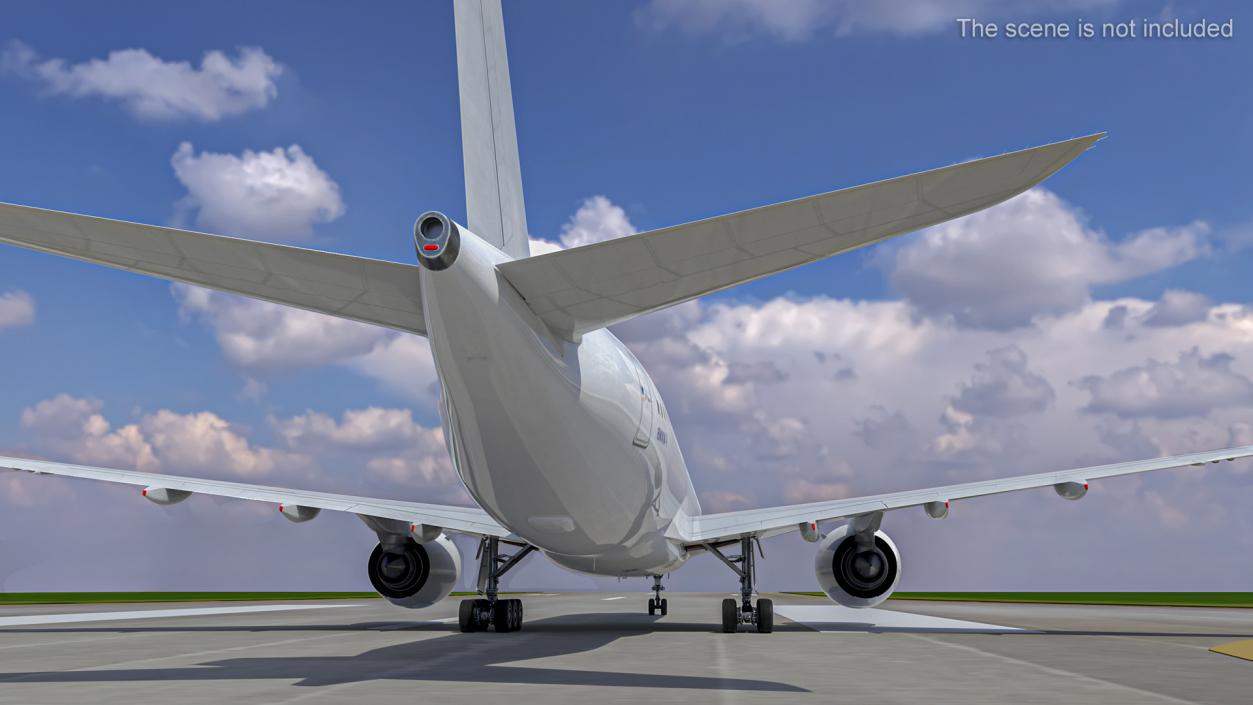 3D Air Force Base Control Tower and Airplane