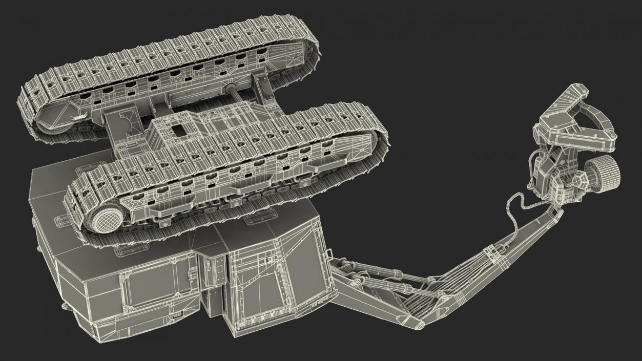 3D Tracked Harvester Dirty model