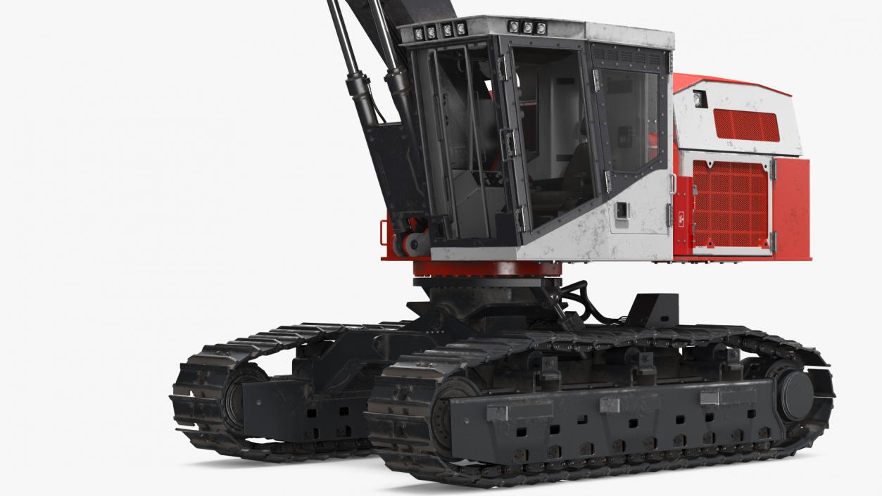 3D Tracked Harvester Dirty model