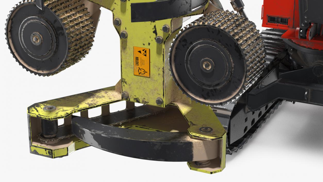 3D Tracked Harvester Dirty model