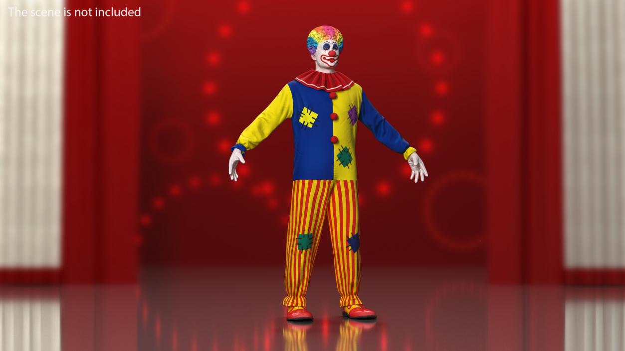 3D model Clown Costume Rigged