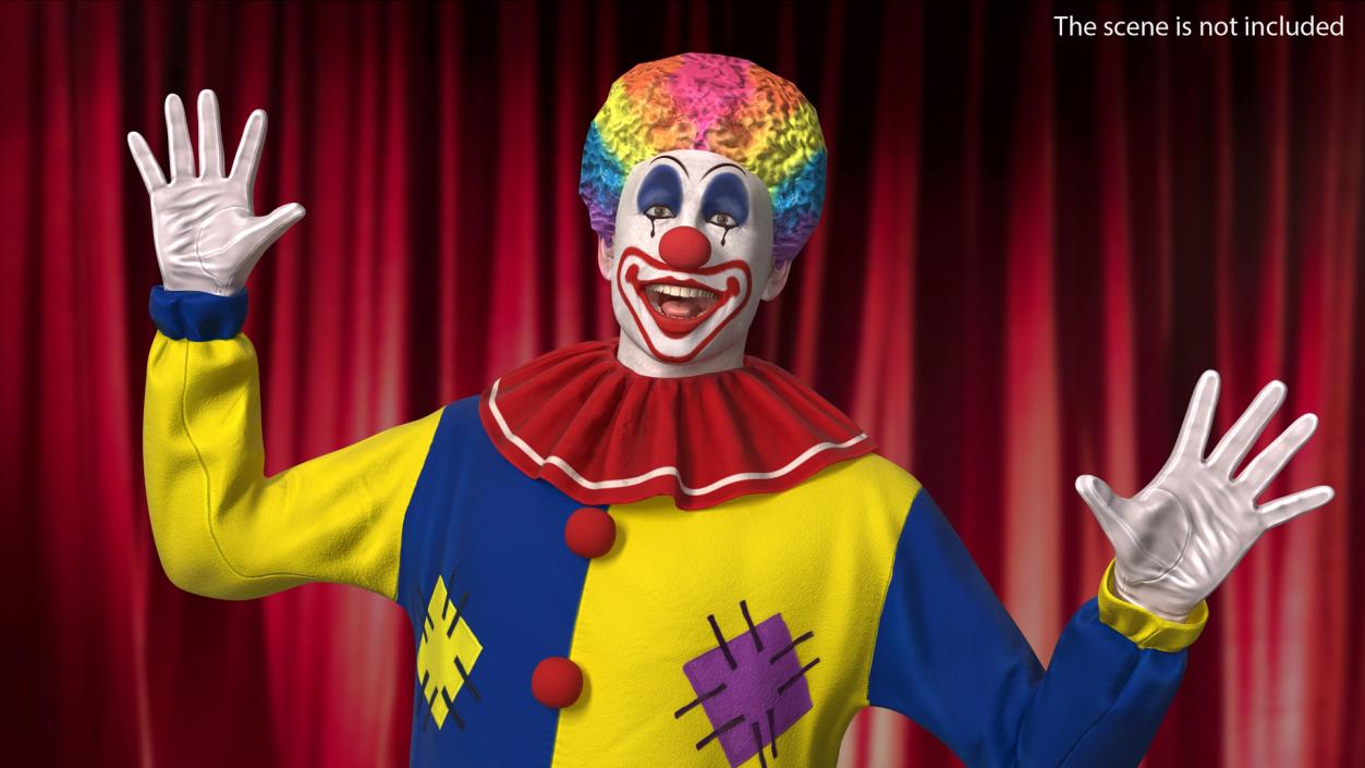 3D model Clown Costume Rigged