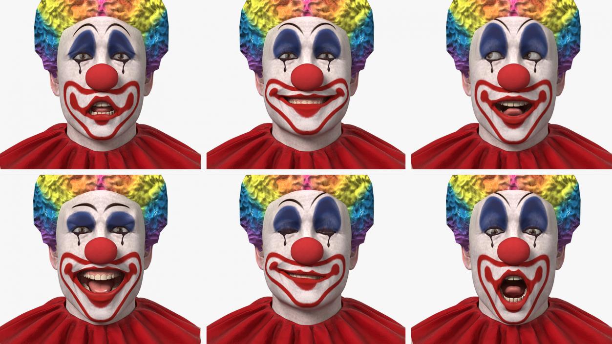 3D model Clown Costume Rigged