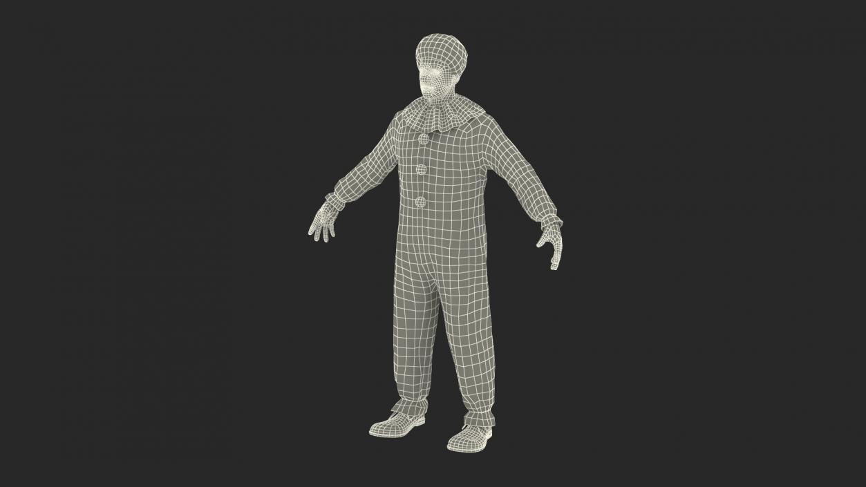 3D model Clown Costume Rigged