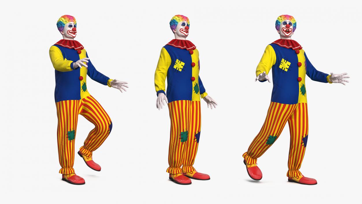 3D model Clown Costume Rigged