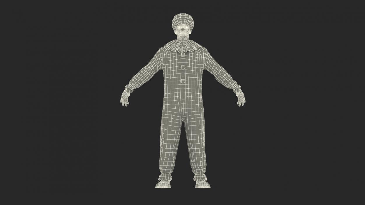 3D model Clown Costume Rigged