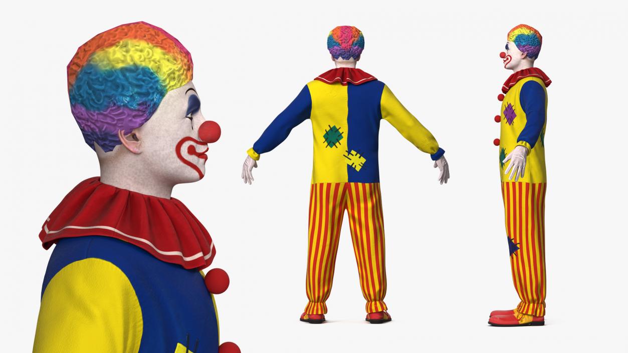 3D model Clown Costume Rigged