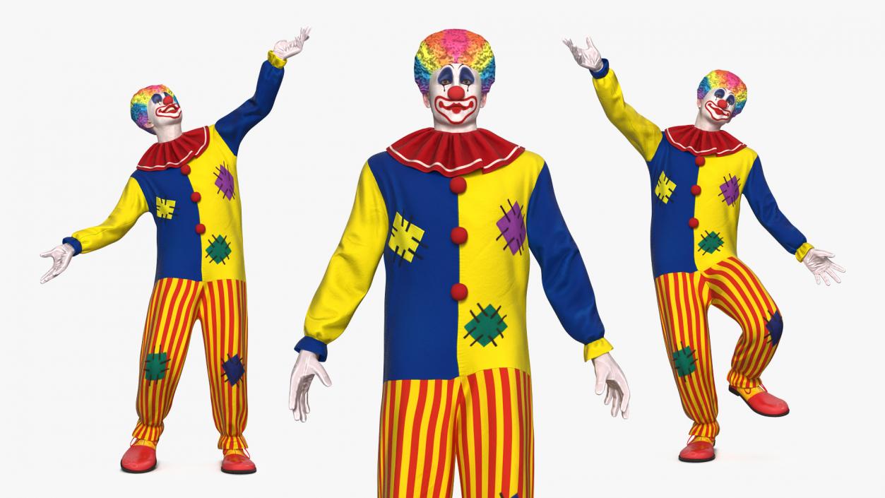 3D model Clown Costume Rigged