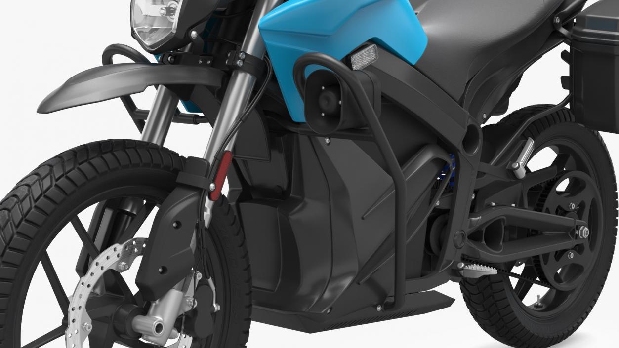 3D Electric Police Motorcycle Rigged model