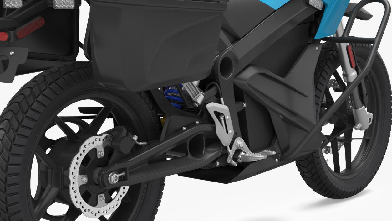 3D Electric Police Motorcycle Rigged model