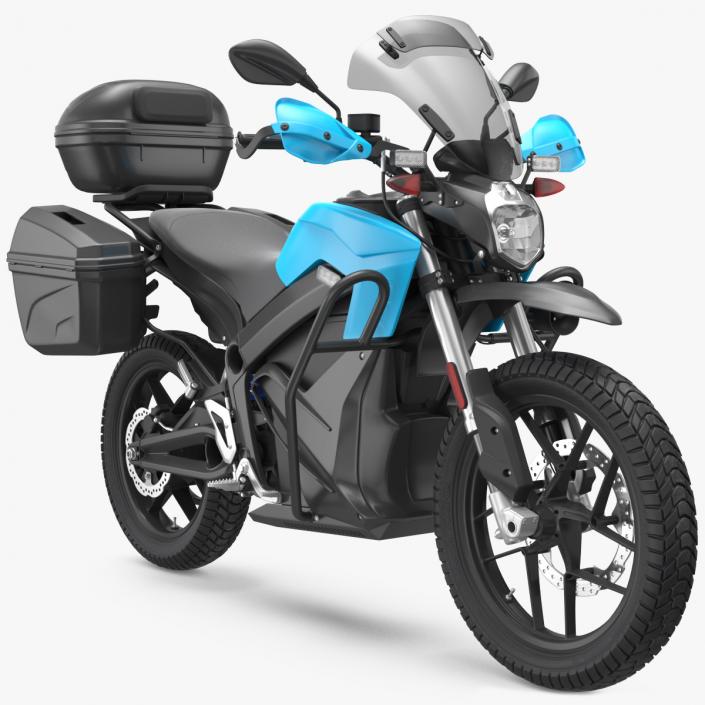 3D Electric Police Motorcycle Rigged model