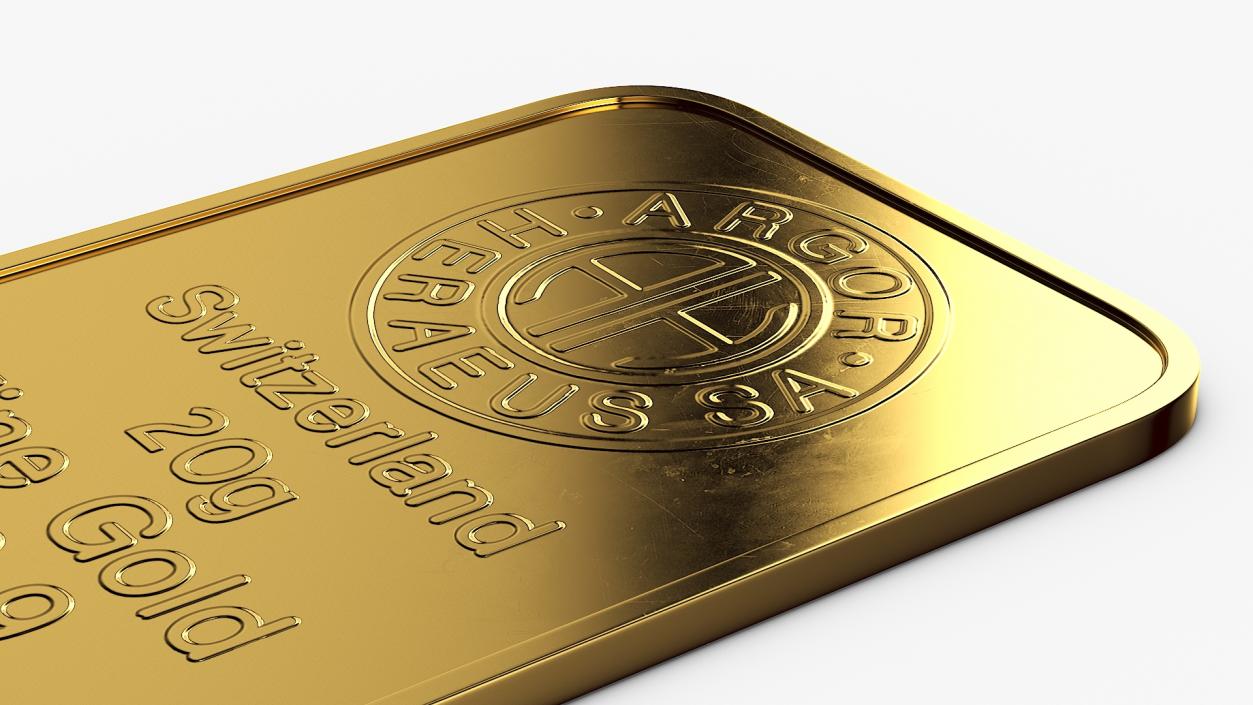 3D model Swiss Gold Bar Ingot