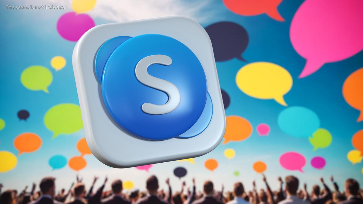 Skype Icon 2 3D