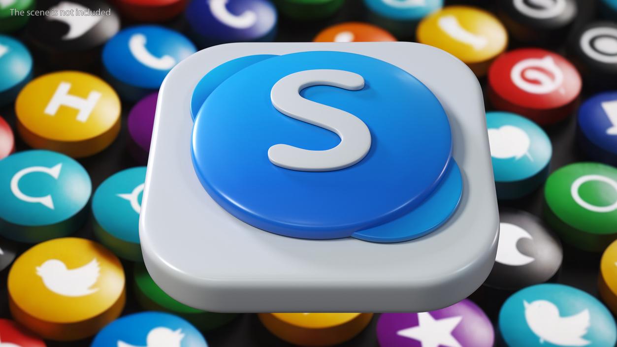 Skype Icon 2 3D