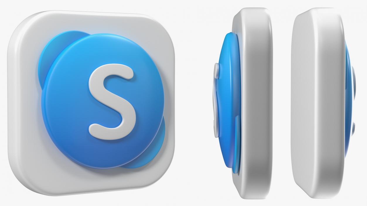 Skype Icon 2 3D