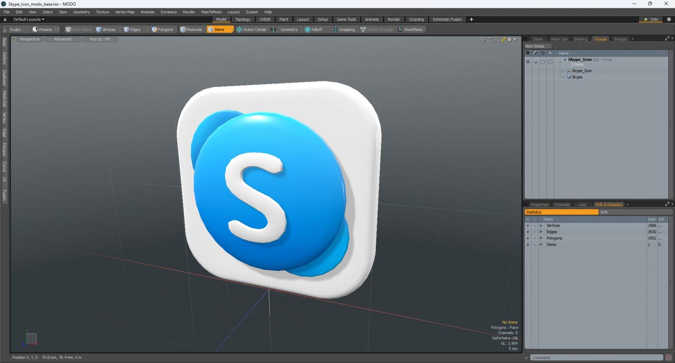 Skype Icon 2 3D