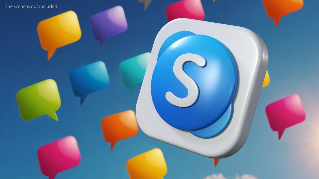 Skype Icon 2 3D