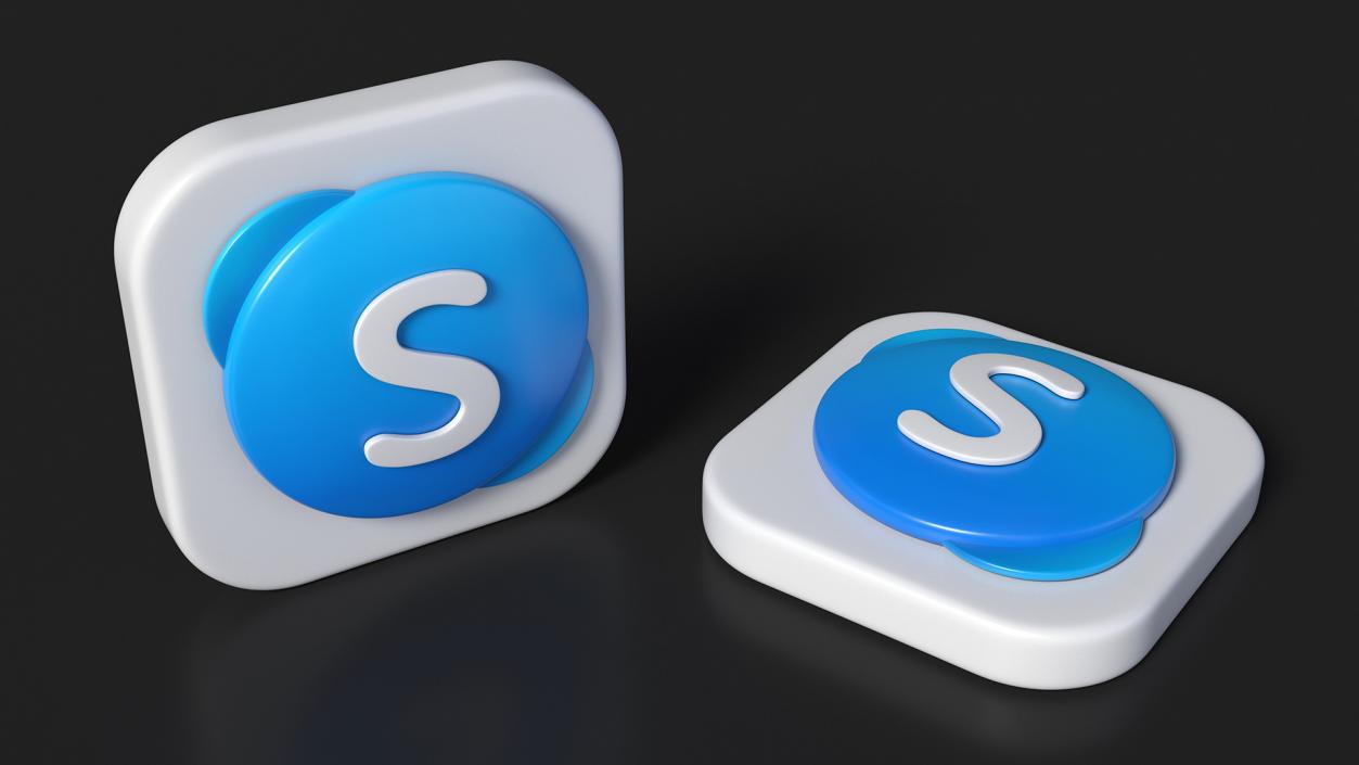 Skype Icon 2 3D