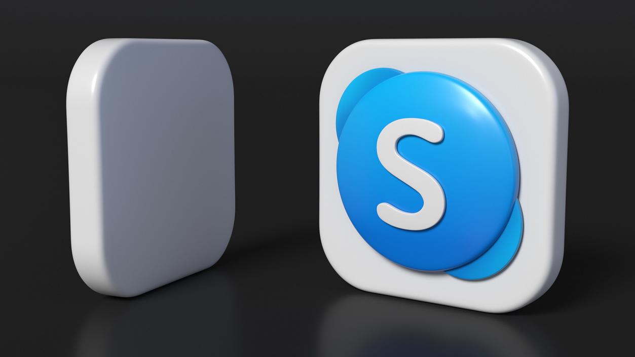 Skype Icon 2 3D