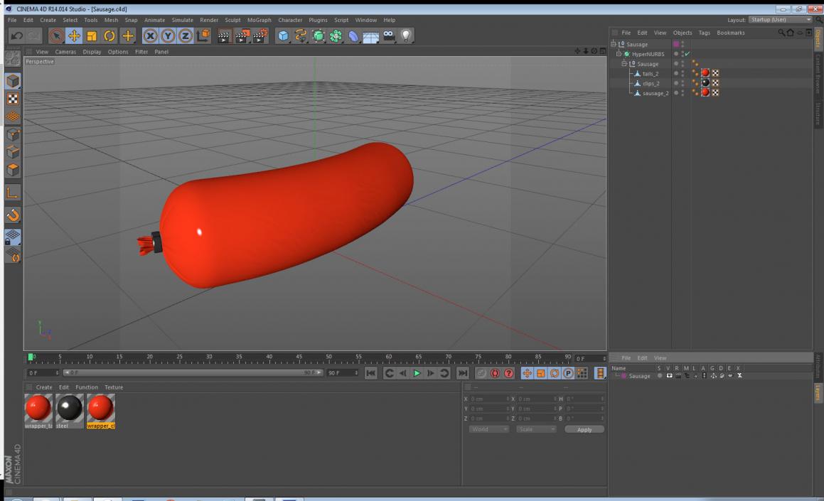 Sausage 3D model