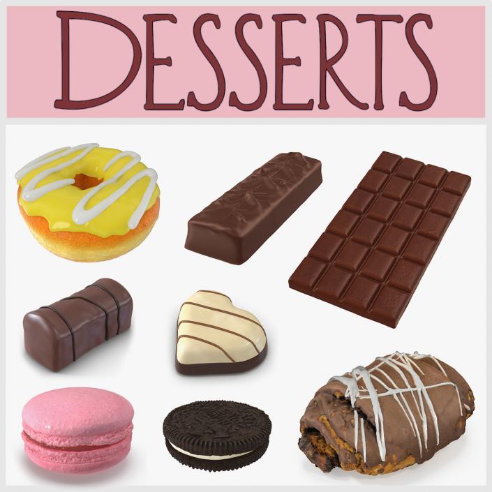 Desserts 3D Models Collection 3D model