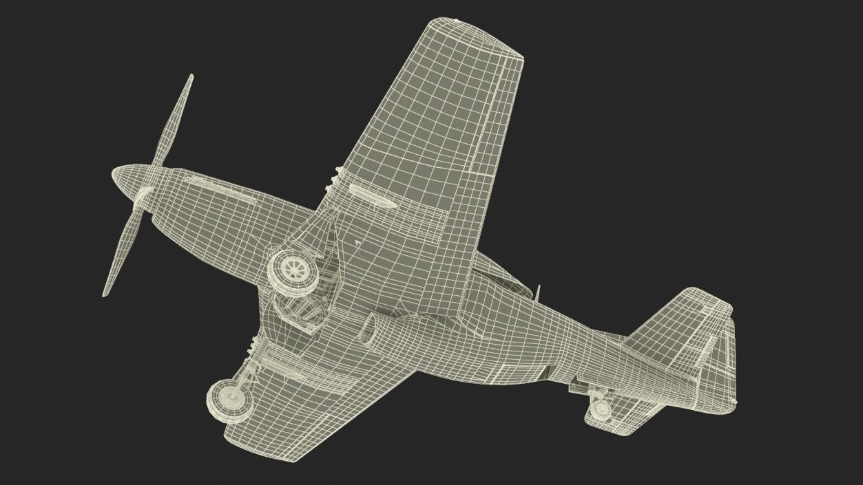 North American P-51 3D model