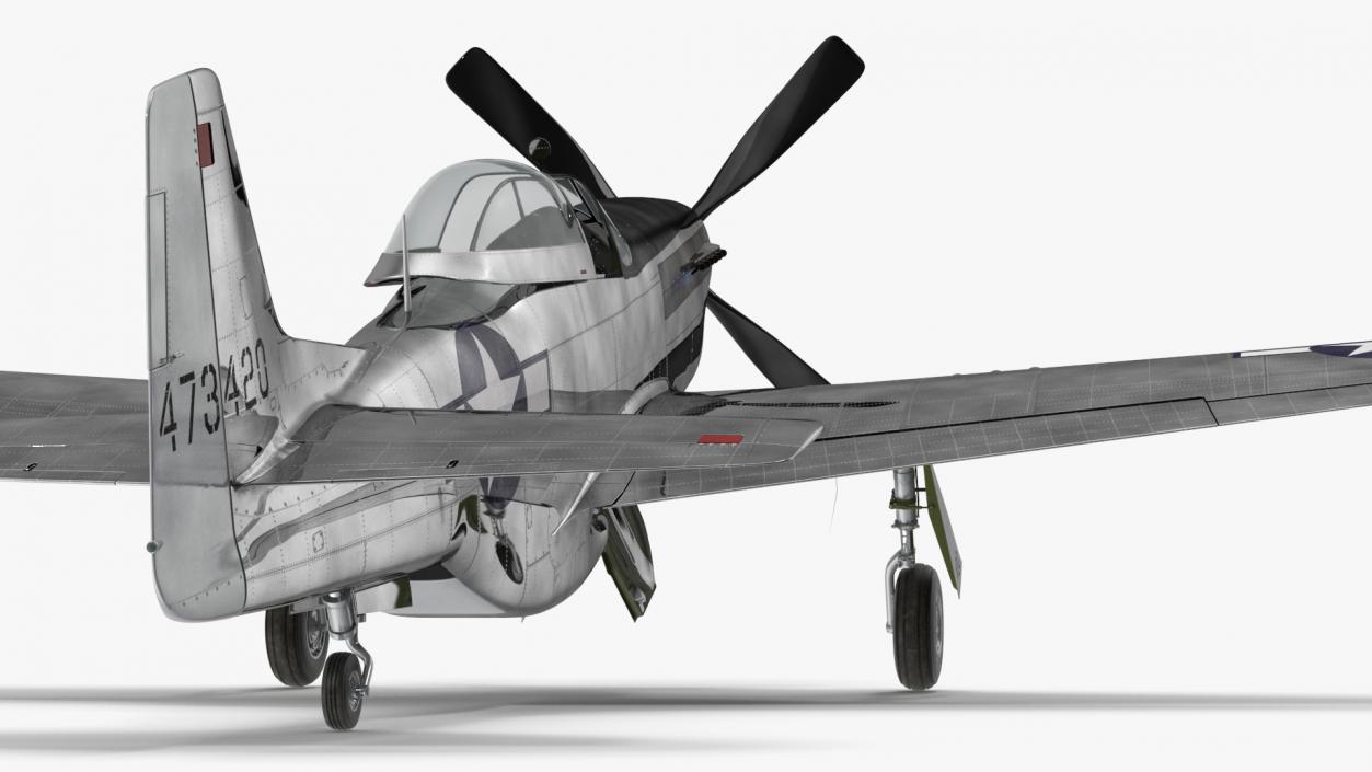 North American P-51 3D model