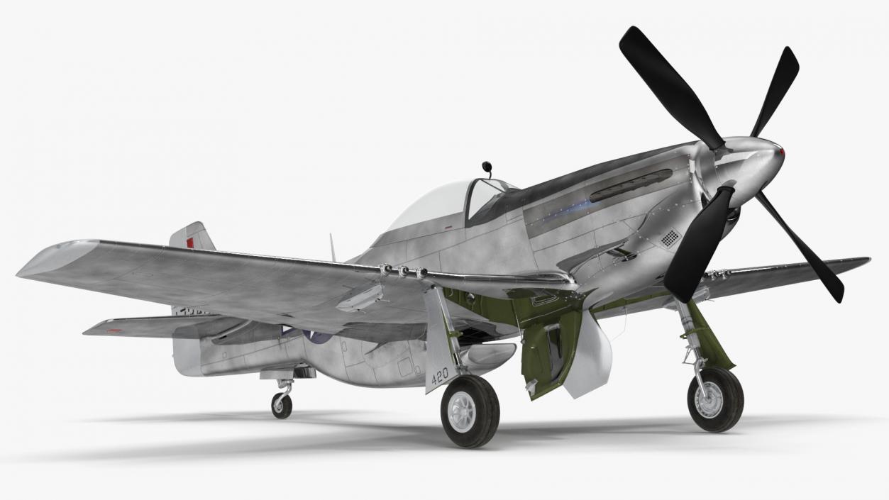 North American P-51 3D model