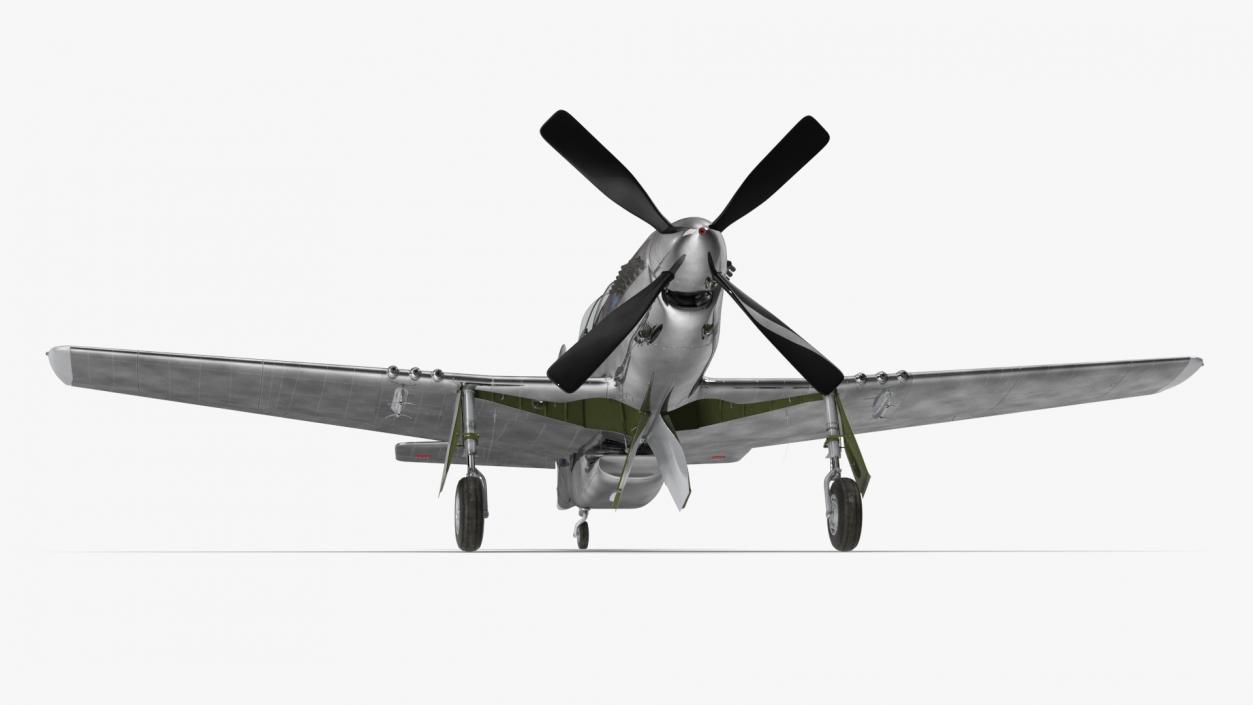 North American P-51 3D model