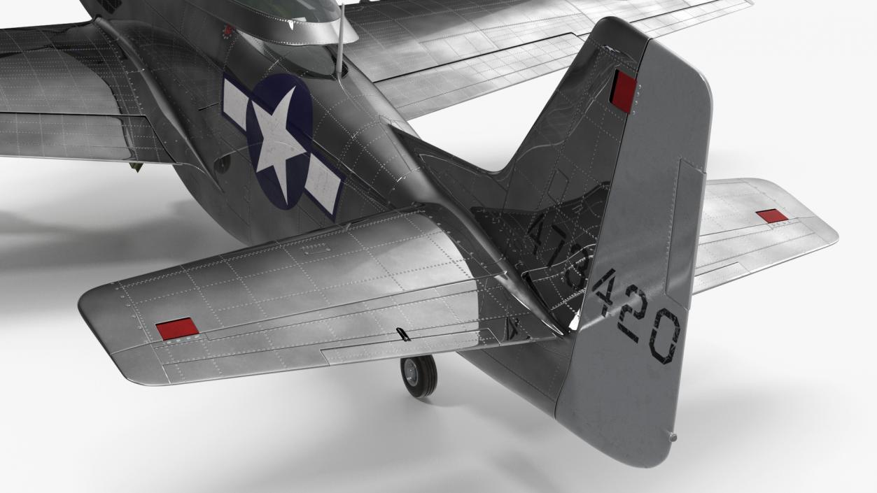 North American P-51 3D model