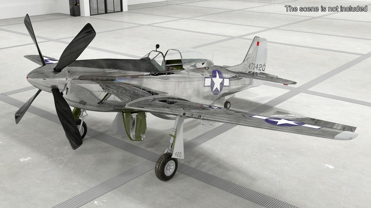 North American P-51 3D model