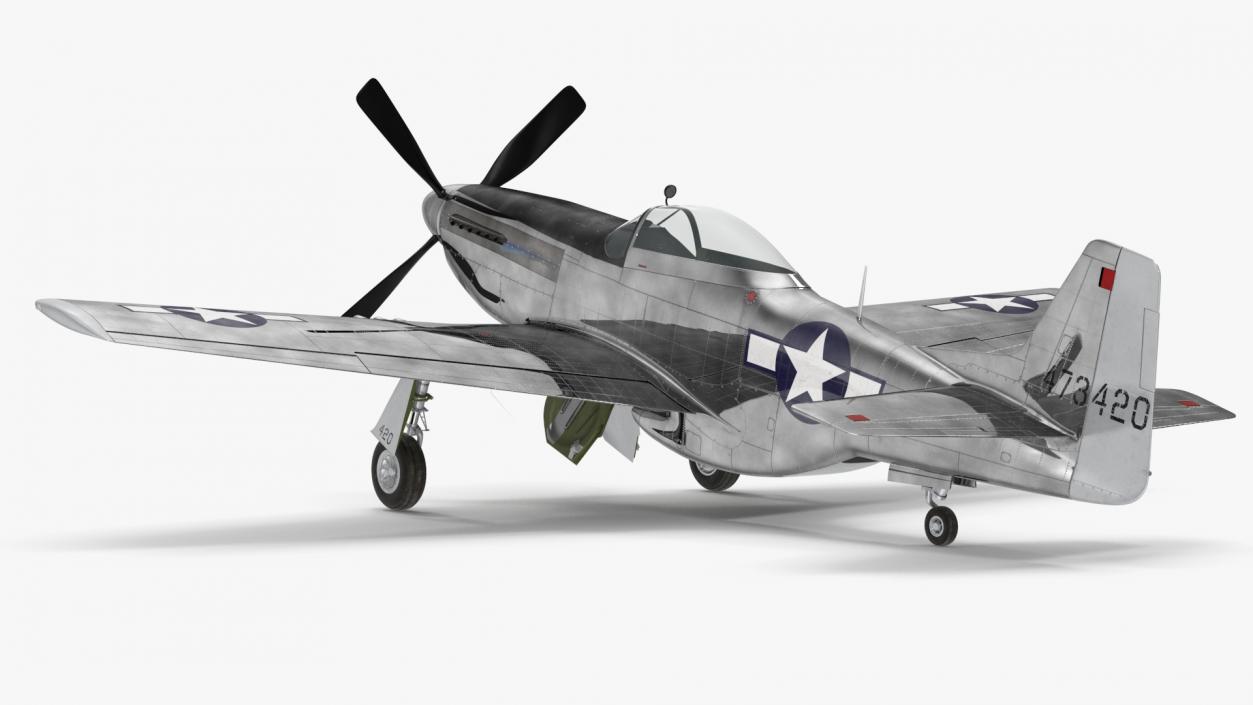 North American P-51 3D model