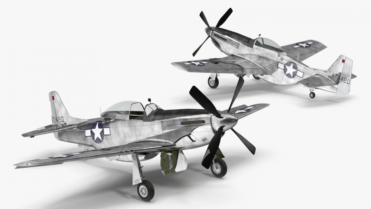 North American P-51 3D model