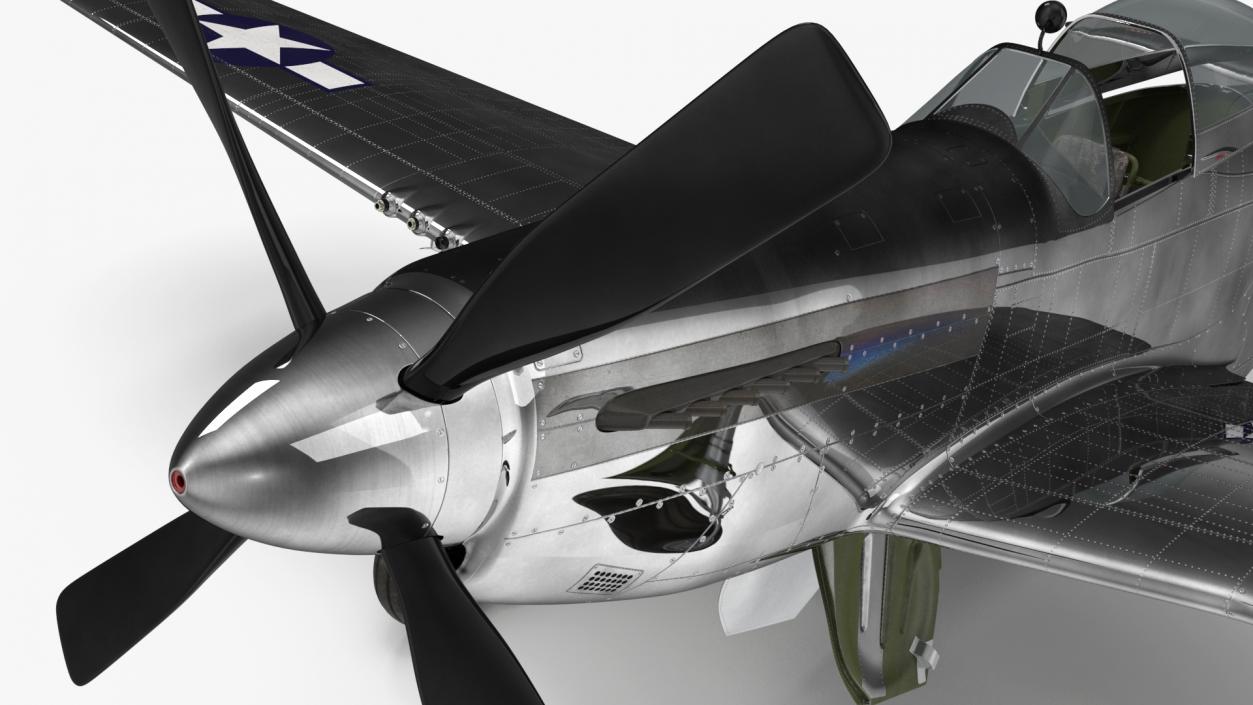 North American P-51 3D model