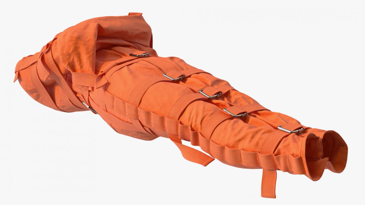 Straitjacket Restraint Apparel Orange 3D