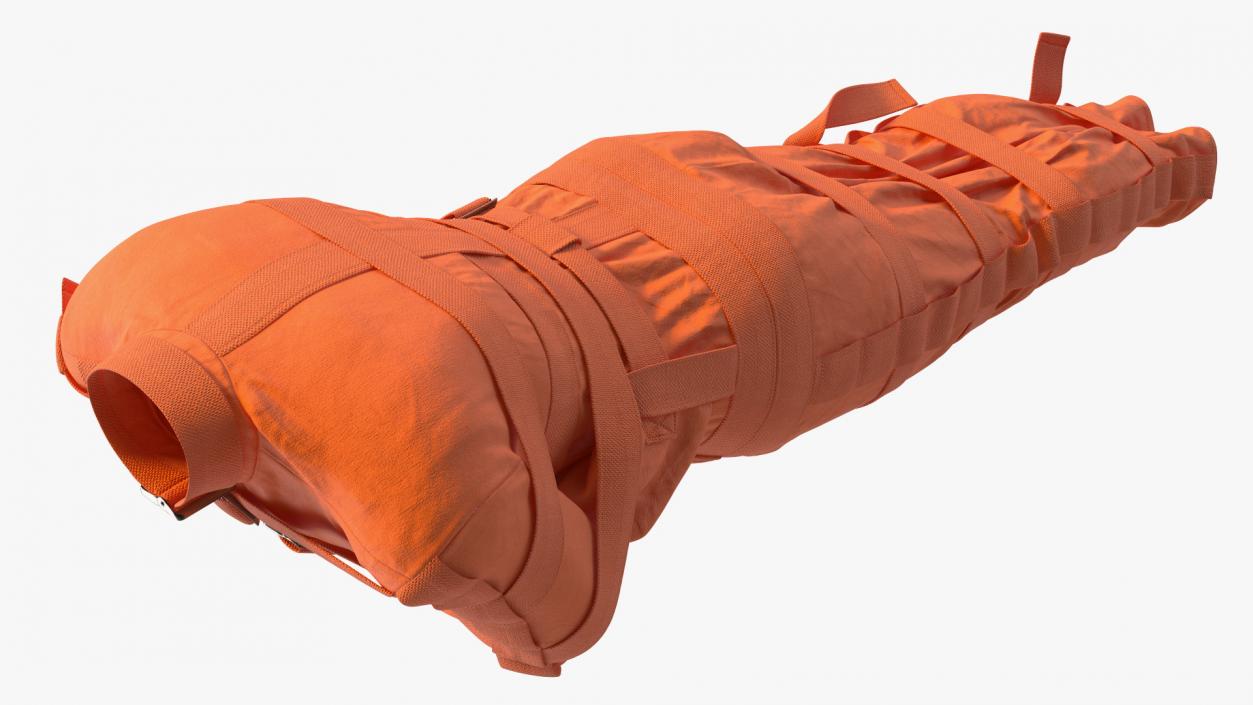 Straitjacket Restraint Apparel Orange 3D