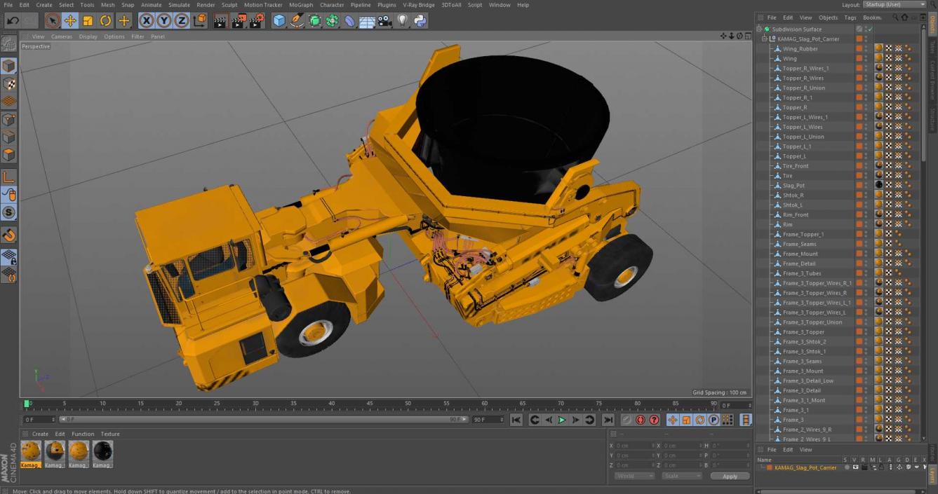 KAMAG Slag Pot Carrier 3D