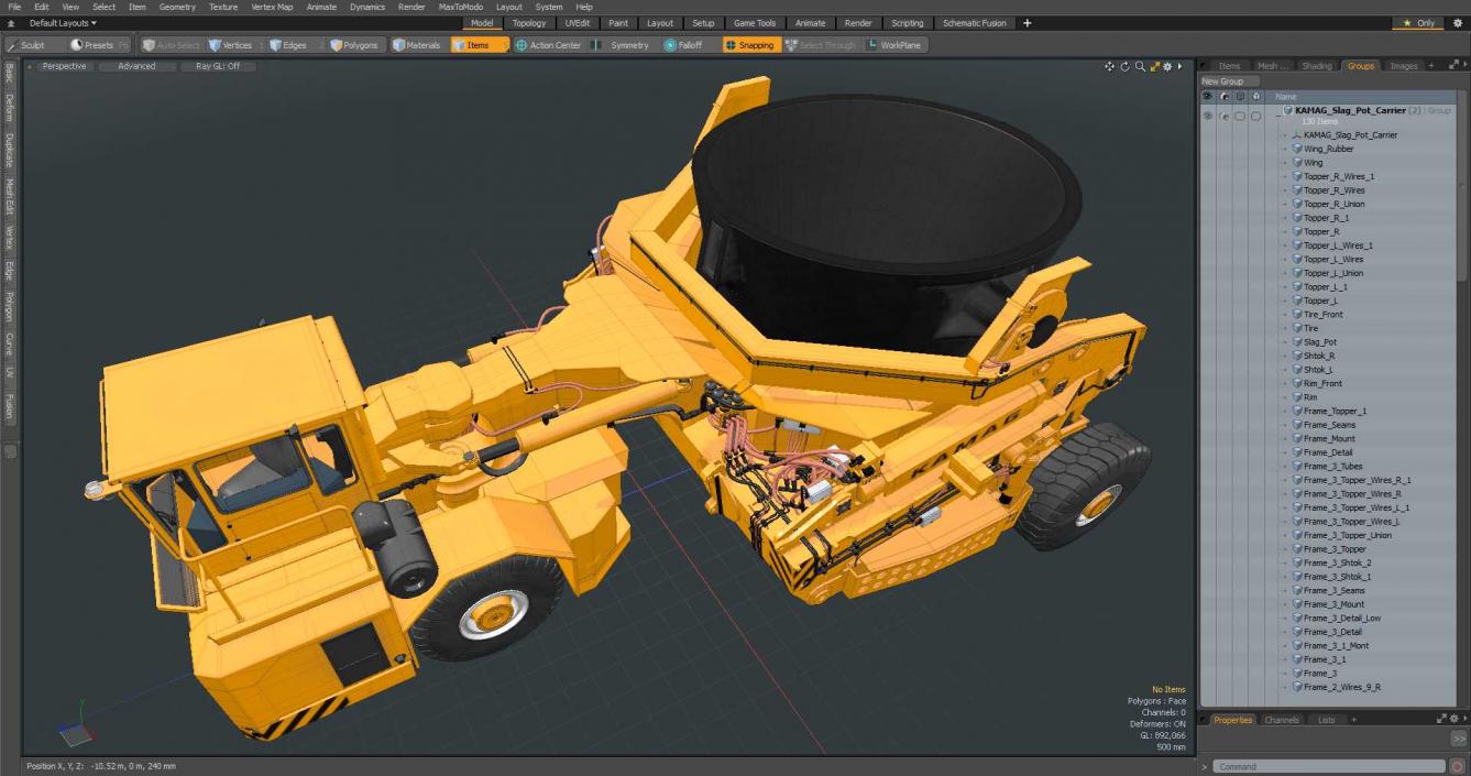 KAMAG Slag Pot Carrier 3D