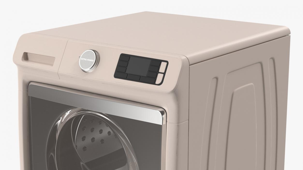 3D Washing Machine Beige