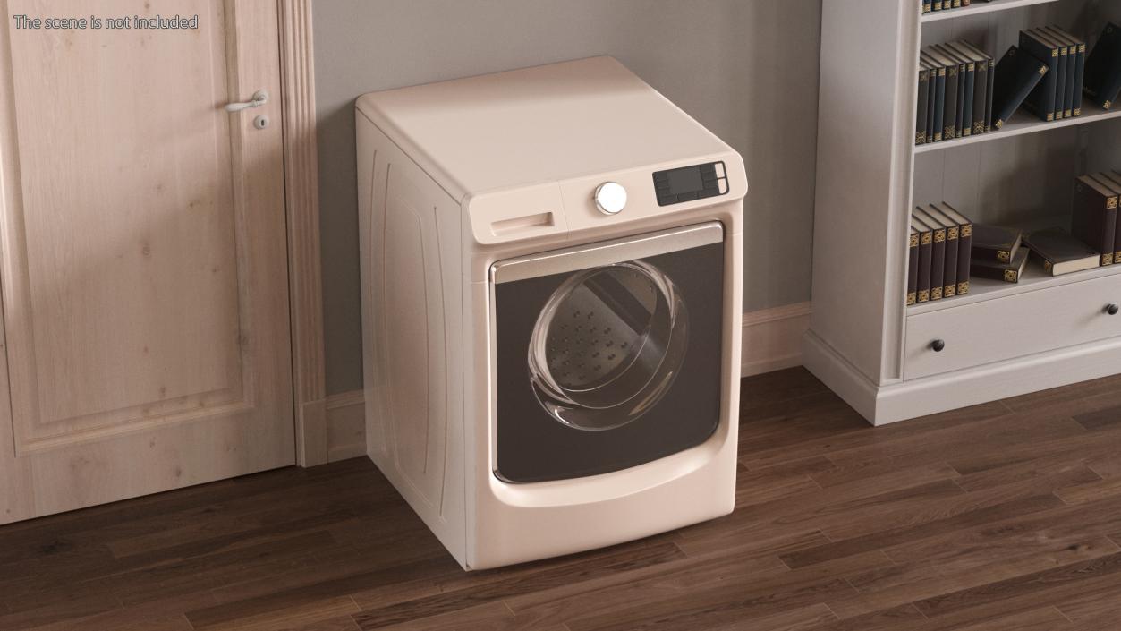 3D Washing Machine Beige