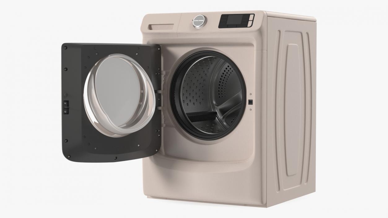 3D Washing Machine Beige