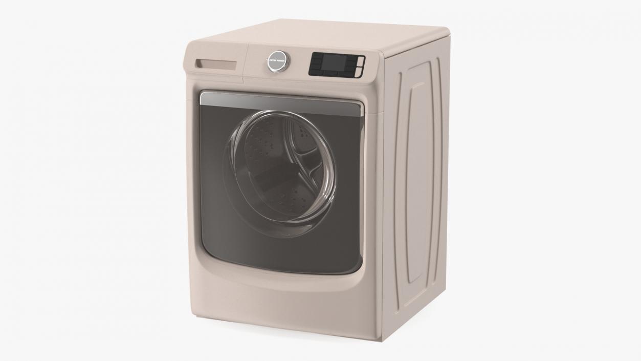 3D Washing Machine Beige