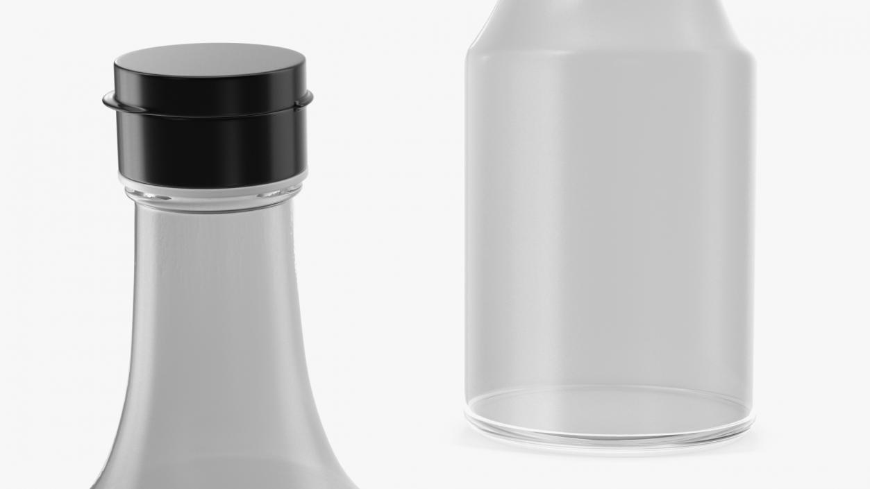 Small Sauce Bottle Empty 3D model